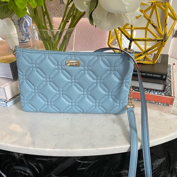 Kate Spade Quilted Crossbody, Light Blue - Picture 2 of 7